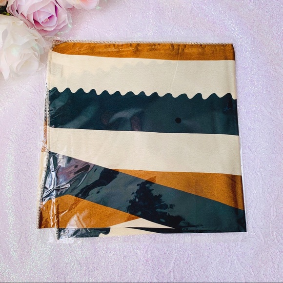 Boho Beach Holiday Cozy Silky Square Scarf Wrap - Picture 2 of 3